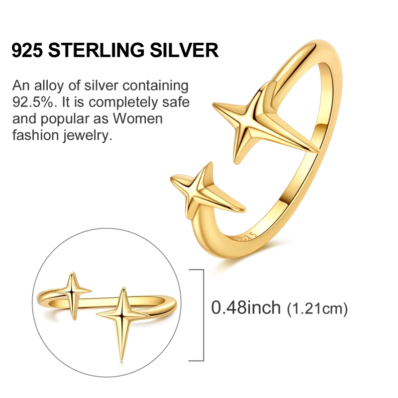 925 Sterling Silver Rings Gold Color Sparking Popular LOVE Wedding Ring Certified Women Engagement Jewelry Anniversary Gifts