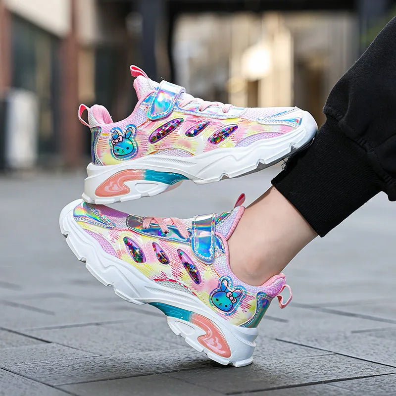 Cute Girls Shoes Children Platform Sneaker 2025 New Autumn Kids School Casual Tenis Shoes Daily Girls Sneaker 4 To 12 Years.