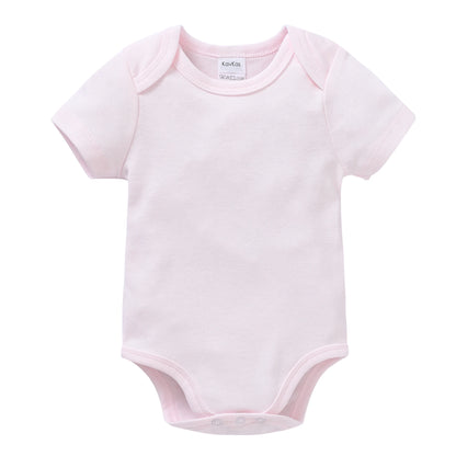 2025 Sommer Unisex Baby Body 0-24 Monate Kurzarm 100 % Baumwolle Weiß Schwarz Grau Design Säuglingskleidung