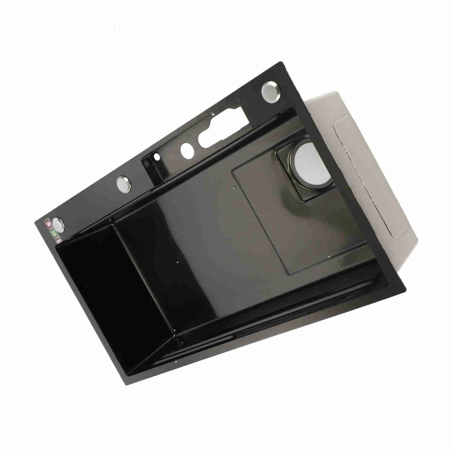 Intelligente Küchenspüle aus Edelstahl, verdickte gebürstete Oberfläche, großes Fassungsvermögen, Waschbecken mit Digitalanzeige, Küchenspüle