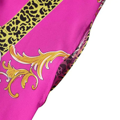 Plus Size 5XL VONDA Women Party Sundress Bohemian Stand Collar Sleeveless Print Maxi Dress Casual Bat Sleeve Satin Long Vestidos.