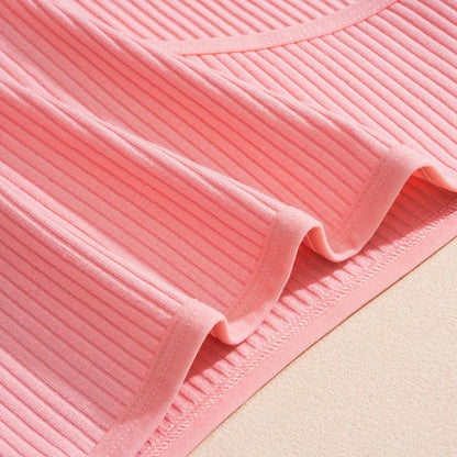 5PCS Women's Cotton Panties Sexy Low Waist Briefs Striped Underpants Female Comfortable Stretch Lingerie Ladies Soft Underwear