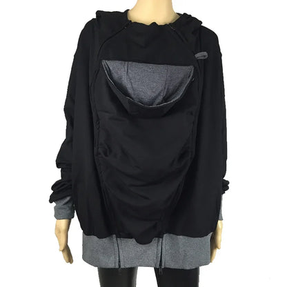 Autumn Winter Kangaroo Baby Carrier Hooded Hoodies Sweatshirt For Father Babywearing Jacket Multifunctional Kangaroo Clothes.