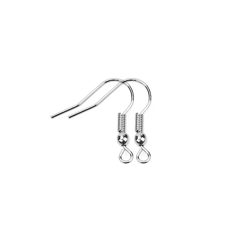 50pcs Never Fade PVD Stainless Steel Earrings Hooks Clasp Bulk Anti Allergy Earring Making Earing Wires For Diy Jewelry Findings.