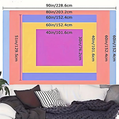 No Installation Needed - Cherry Blossom Floral Tapestry with Pink Sakura Landscape - Easy Hang Wall Decor for Living Room,.