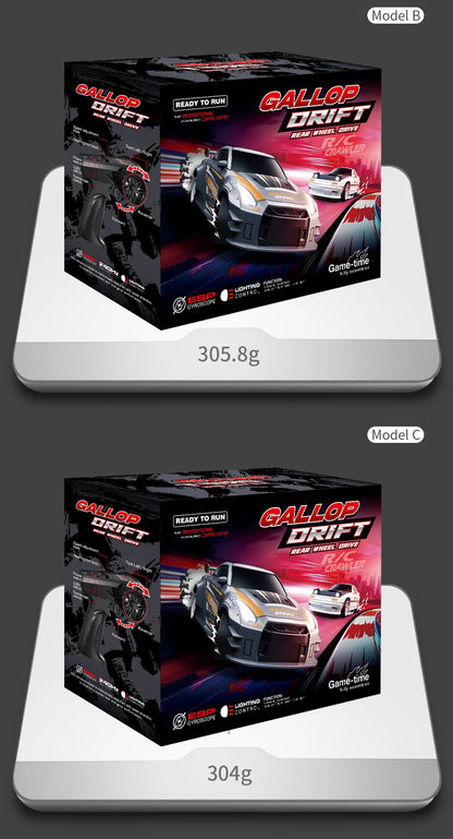 1:43 2.4G 4WD RC Drift Car with Gyroscope Fullly Proportion Remote Control Car JJRC C8827 Mini Racing Car Model Boy Toy Gift