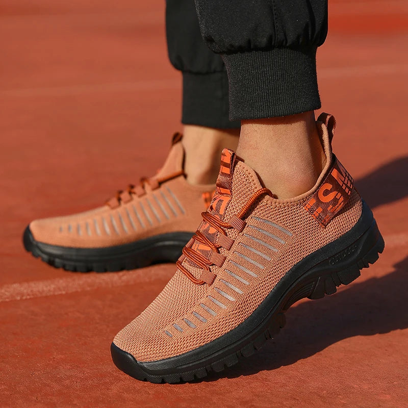 new Shoes for Man	Summer Walking Comfort Platform Sneakers Mesh Fashion Design Breathable Travel Training Jogging Shoes 36-46.