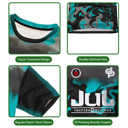 New Summer Maillot JUL Jersey Tchikita Youth Breathable Quick Dry Training Football T-shirt Men and Women Fashion Sports Tees.