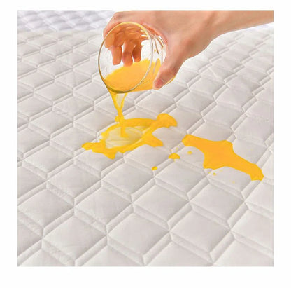 WASART Waterproof mattress protector cover quilted thicken elastic fitted sheet style couple double bed protection pad king size.
