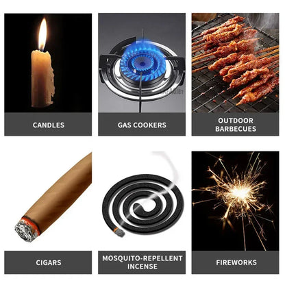 Outdoor Portable Pulse Ignition Gun, Gas Stove Candle BBQ Cooking Kitchen Double Arc Lighter, USB Electronic Lighter.