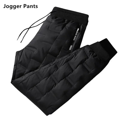 Winter Duck Down Pants Men Outdoor 8XL 7XL 6XL Plus Size Warm Padded Thicken Waterproof Thermal Trousers Windproof Male Jogger