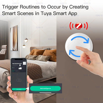 Neue Tuya ZigBee Smart Knob Schalter DIY Drahtlose Szene Taste Drehbare Dimmer Schalter Haushaltsgeräte Automatisierung Verknüpfung Remoter.