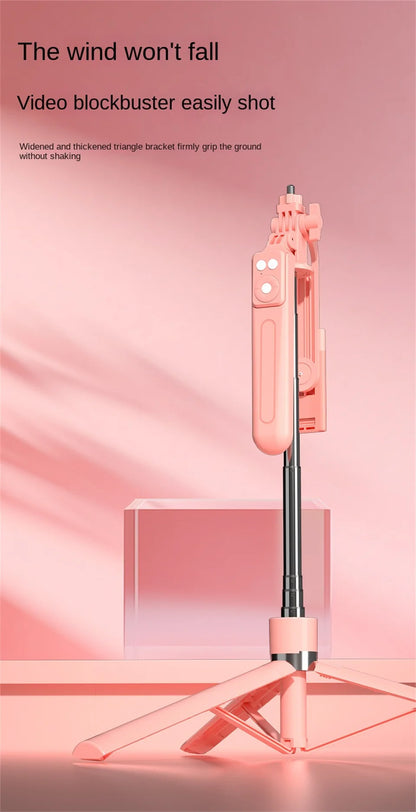 FANGTUOSI New Long Selfie Stick Tripod for Smartphone Live, Tripods Stand with Wireless Bluetooth shutter For Phone Camera Vlog.