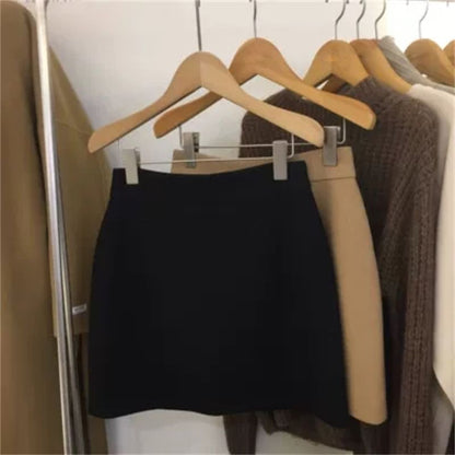Skirts Women Simple 5XL Korean Fashion High Waist Ladies All-match Elegant Streetwear Button Y2k Skirt A-line Harajuku Chic Ins.