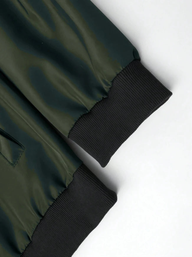 2024 Spring and Autumn New Baseball Collar Short Loose Solid Color Jacket Men's Business Casual Thin Coat Trend.