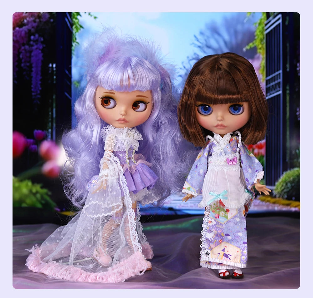 ICY DBS Blyth Doll BJD Joint Body tan Skin Matte Face Set Doll 1/6 30cm Girl Gift Anime SD.