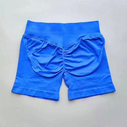Yoga Shorts Resistance Exercise Shorts Seamless Low Waist Scrunch Bum Gym Shorts Workout Biker Short Stretch Fitness Sportwear