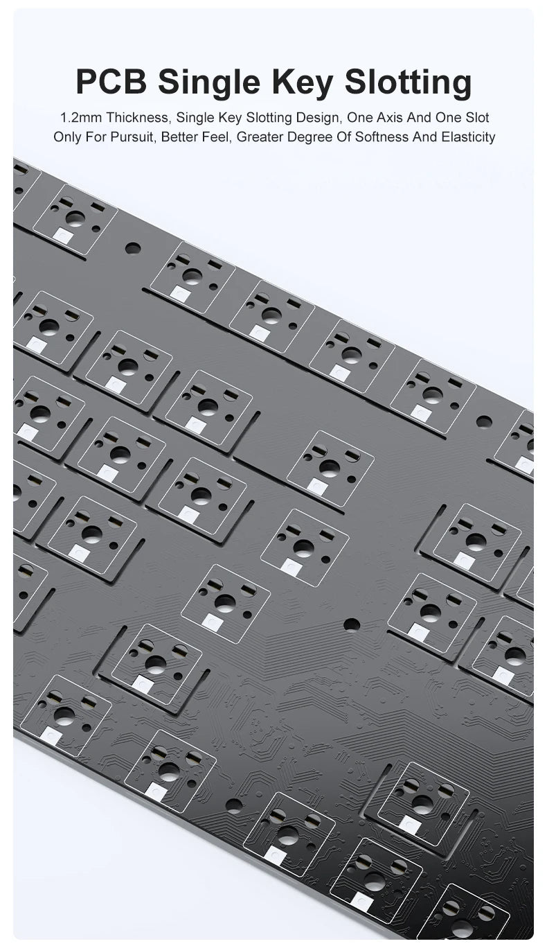 NEW Ajazz AK35I V3 MAX Tri-mode Wired Bluetooth Wireless Gaming Keyboard Gasket Full Key Hot Swap 104 Keys Customized Keyboard.