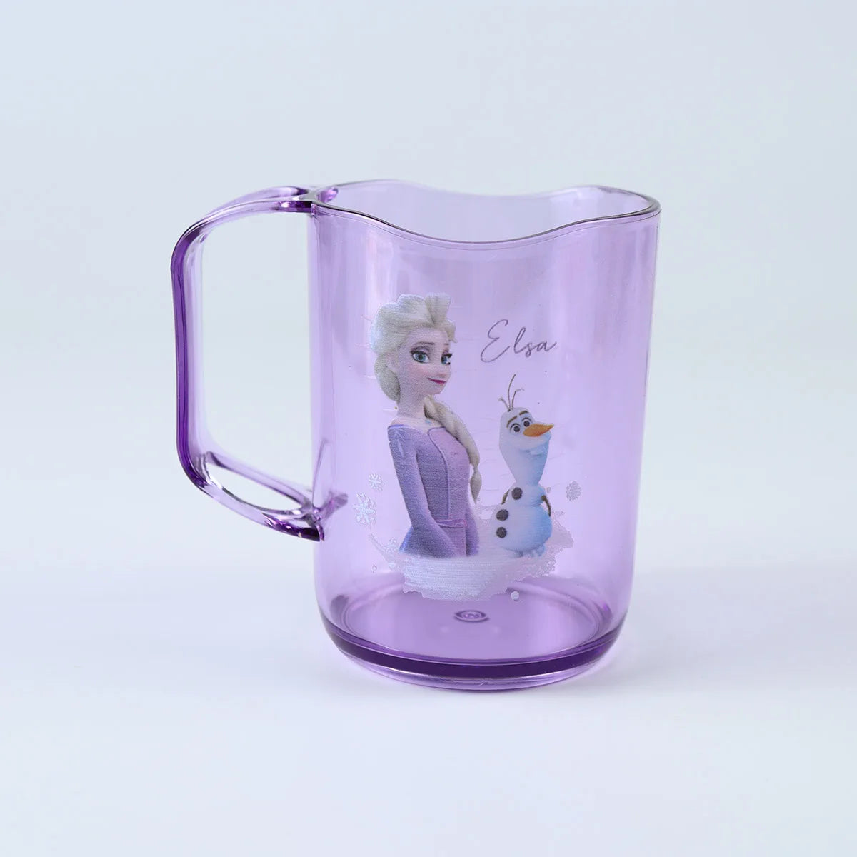 Disney New Frozen Princess Elsa Cartoon Washable Mouthwash Cup for Men and Women Plastic Wash Cup.