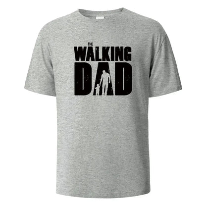 The Walking Dad Funny Street Printed T-Shirts Men Fashion Summer Tshirt Loose Oversized Cotton Short Sleeves Casual Hip Hop Tees.