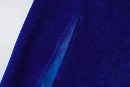 Frauen 2024 Herbst Winter Elegante Party Club Abend Samt Streetwear Bodycon Midi Kleid Großhandel Artikel Für Business