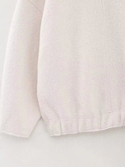 TRAFZR Damenjacken Frühling 2023, elegantes Fleece, Vintage, neue Oberbekleidung, Langarm, Harajuku, Y2k, Streetwear, Bomberjacken