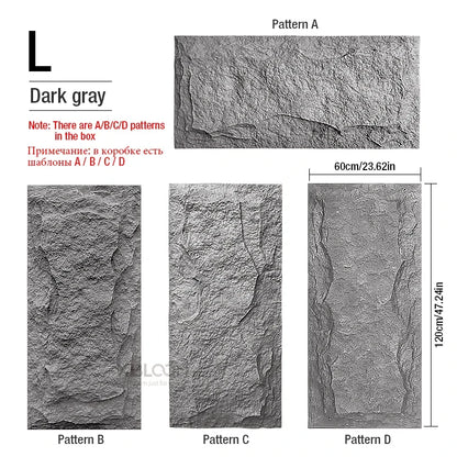 4pcs 120x60cm Home Decor 3D PVC Wood Grain Wall Paper Brick Stone Wallpaper 3D wall panel Living Room Bedroom Wall Sticker Decor