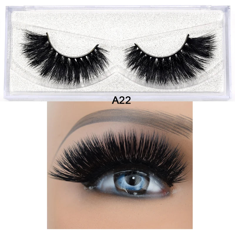 Visofree Eyelashes 3D Mink Eyelashes Long Lasting Mink Lashes Natural Dramatic Volume Eyelashes Extension False Eyelashes D08.