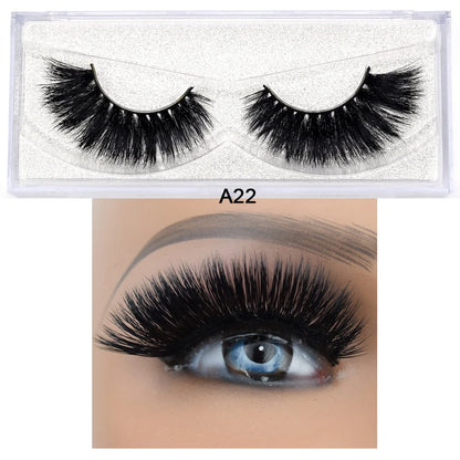 Visofree Eyelashes 3D Mink Eyelashes Long Lasting Mink Lashes Natural Dramatic Volume Eyelashes Extension False Eyelashes D08.