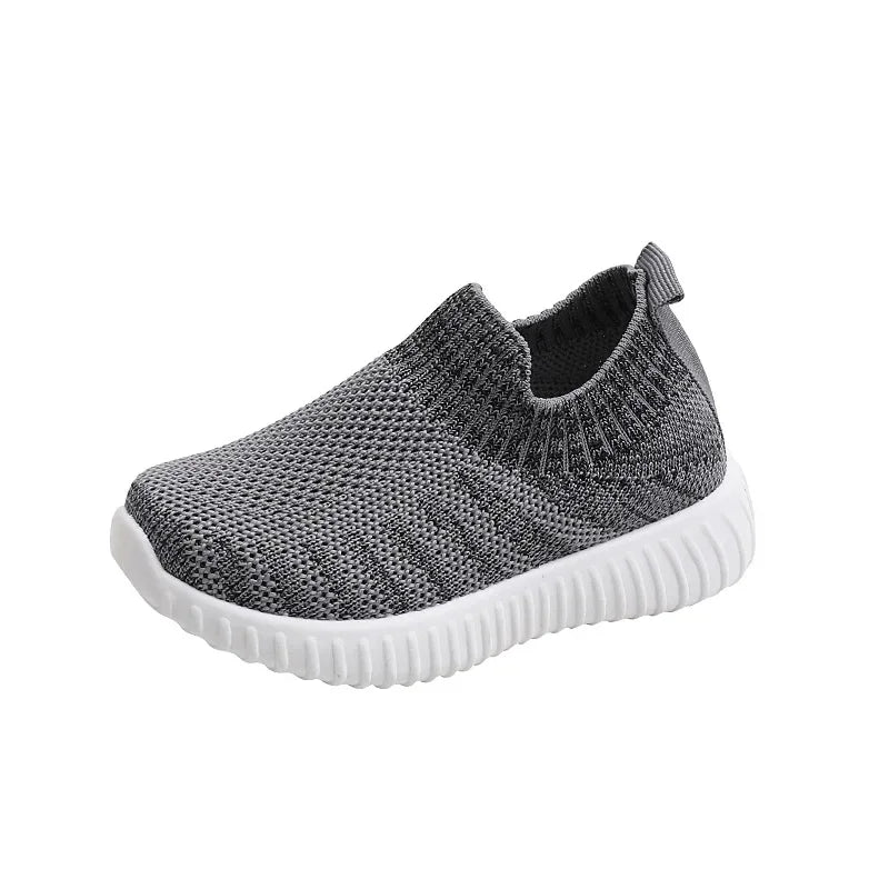Kids Knitted Casual Shoes Sneakers for Boys Girls Slip-on Antislip Breathable Running Sports Shoes 2-8 Years Children Zapatos.