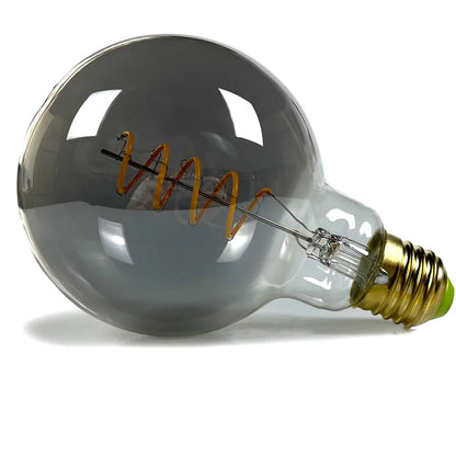 TIANFAN Led Bulbs Vintage Light Bulb ST64 G80 G95 Long Tube Edison Bulb 4W Dimmable 220/240V E27 Smoke Glass 2700K Warm White