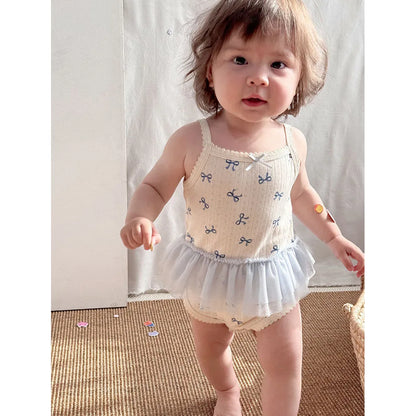 0-24M Baumwolle Baby Mädchen Strampler Herz Druck Nette Prinzessin Body Sommer Neugeborenen Kind Baby Kleidung Kurzarm outfit