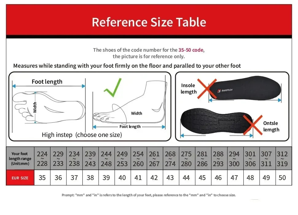 Baasploa Men's Running Shoes New Fashion Lightweight Mesh Breathable Walking Shoes Male Outdoor Casual Lace-Up Sports Shoes.