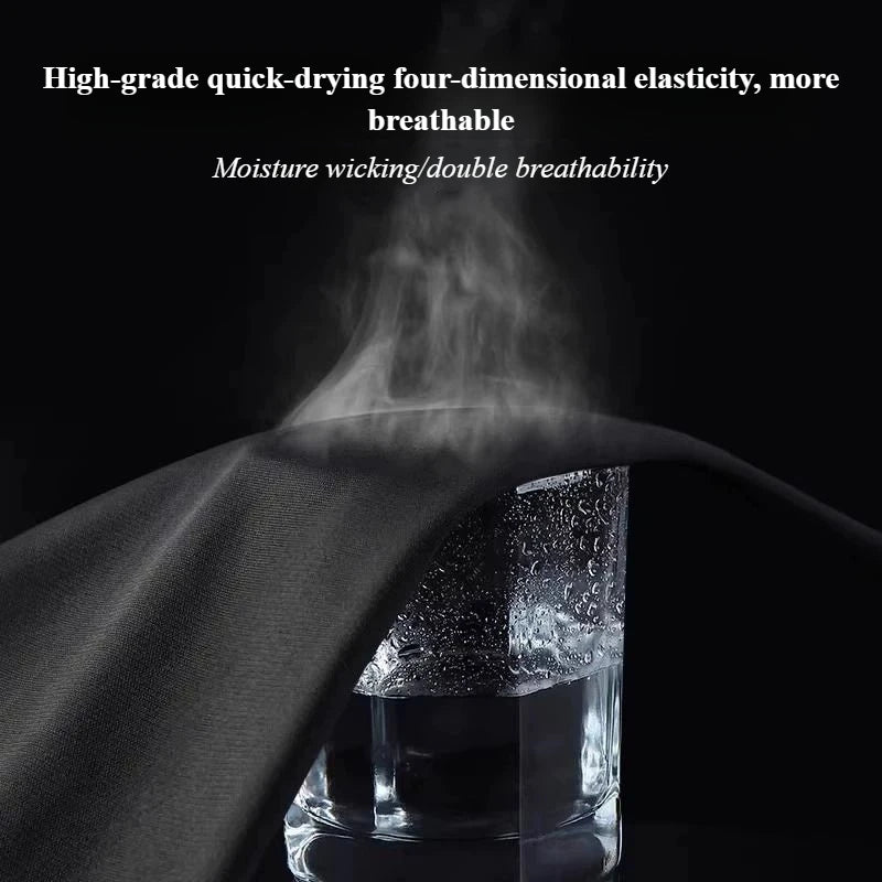 Fashion Breathable Running Sports Suit Men's Fitness Clothes All-Seasons Professional Morning Running Clothes Quick Dry Training.