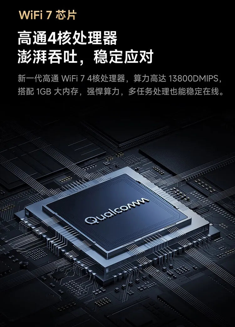 Xiaomi Router BE6500 Pro Wifi 7 Hub Gateway IPTV 2.5G Ethernet Port 1GB Large Memory OFDMA IPV6 WPA3 Repeater Signal Amplifier.