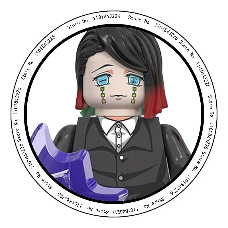 2025 Hot Toys WM6116 WM6138 Demon Slayer Blade Building Blocks Mini Action Figure Accessories Halloween Christmas Gifts for Kids.