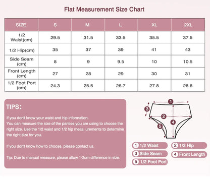 Women's Physiological Briefs Bamboo Fiber Super Absorption Mid-waist Menstrual Panties 4-Layer Leakproof    Protection.