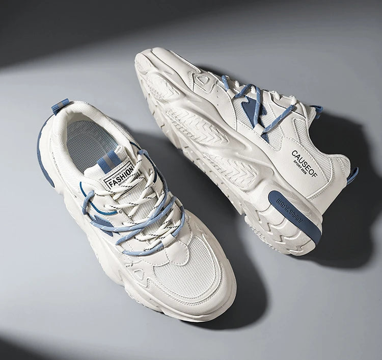 2025 Autumn Men Shoes Fashion Sneakers Height Increasing Casual Chunky Shoes Male Trainers Running Sports Shoes.