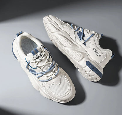 2025 Autumn Men Shoes Fashion Sneakers Height Increasing Casual Chunky Shoes Male Trainers Running Sports Shoes.