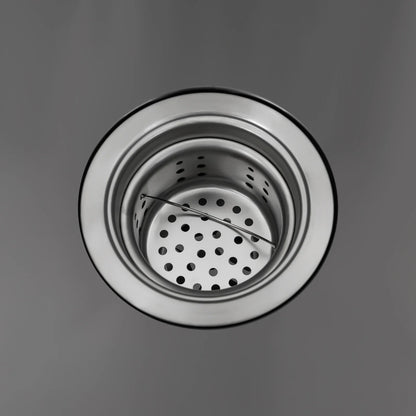 Küchenspüle, rechteckige Spüle aus schwarzem Edelstahl, integriertes Spülbecken mit Küchenseifenspender