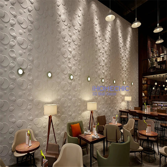 30cm 3D Wall Panel Wavy lines Decor Stone Brick Living Room TV Background Decal Tile Mold 3D wall sticker bathroom kitchen wall