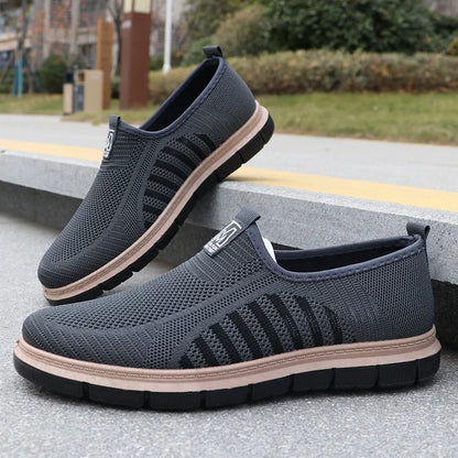 Men's Casual Sneakers Spring Summer Breathable Mesh Lightweight Soft Sole Antimicrobial Free Shipping Shoes.