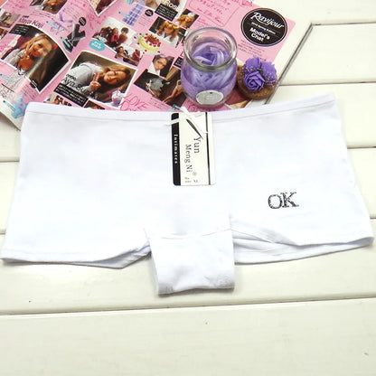 Panties cotton boxer women underwear Safety female panty print lingerie ladies girls intimate woman 5 Pcs/Lot