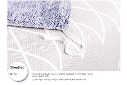 3PC 100% Cotton Duvet Cover Set Striped Printing 1PC Duvet Cover 2PC Pillowcase Cotton Soft Skin Friendly Bedding.