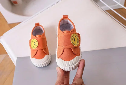 Fashion Children Shoe Versatile Canva Shoe 2025spring Autumn New Boy Shoe Flat Casual Shoes Simple Girl Shoes Comfort Baby Shoes.