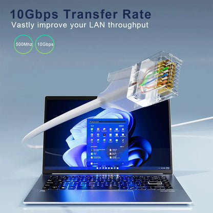 COMNEN 24 Pack Ethernet Lighting Patch Cable Flexiable Slim Cat6a 10G POE LAN Cable  for Switch Ps5 Router Xbox Computer.