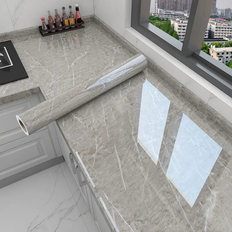 80CM Kitchen Oil-proof Sticker High Temperature Resistance Waterproof Self-adhesive Wall Stickers Wall Decor Kitchen Wallpaper