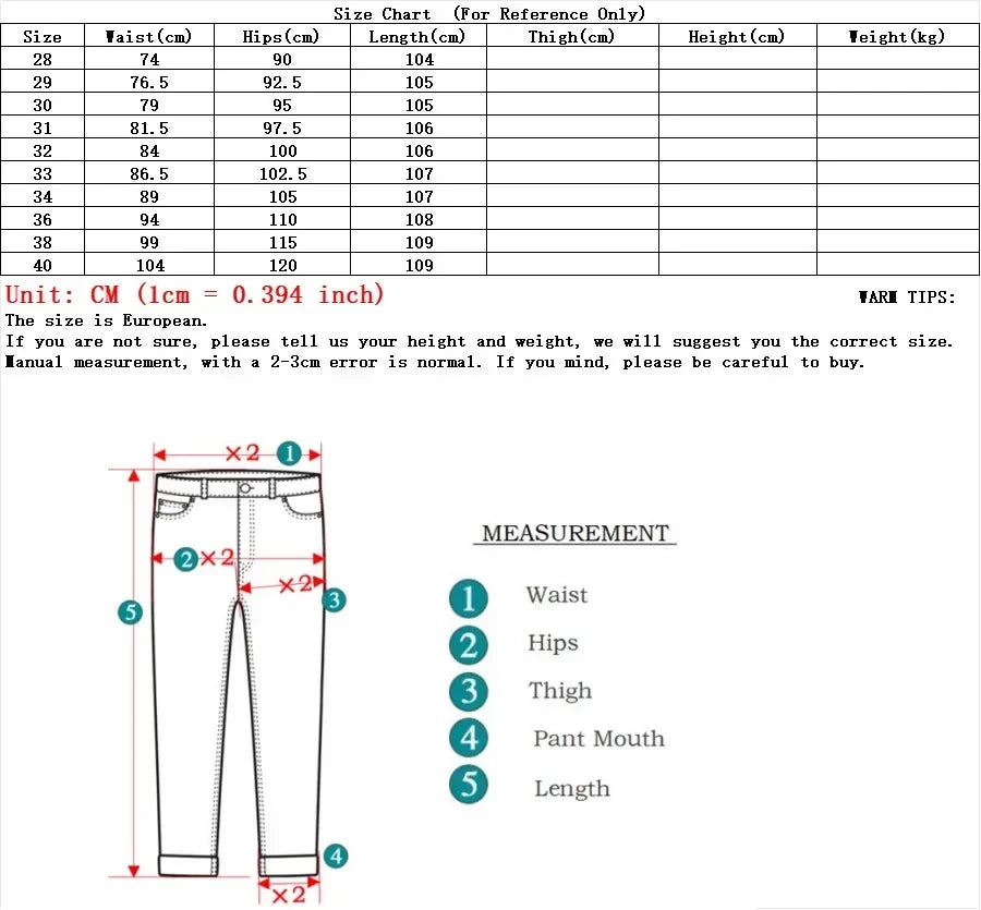 2024 New Brand Men's Fit Straight Lightweight Cotton Stretch Denim Pants Casual Male High Waist Thin Light Blue Business Jeans.