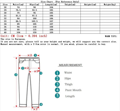 2024 New Brand Men's Fit Straight Lightweight Cotton Stretch Denim Pants Casual Male High Waist Thin Light Blue Business Jeans.