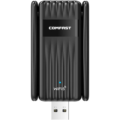 COMFAST 900Mbps WiFi 6 BT 5.3 USB Adapter Dual Band 2.4/5G RTL8851BU Wireless Free Drive Network Card For Laptop PC Win 10/11.